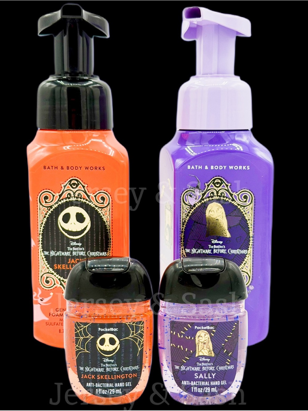 NWT BATH & BODY WORKS DISNEY THE NIGHTMARE BEFORE CHRISTMAS 4 PC BUNDLE ACTUAL 📸